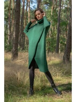 Rollkragenpullover In Grün