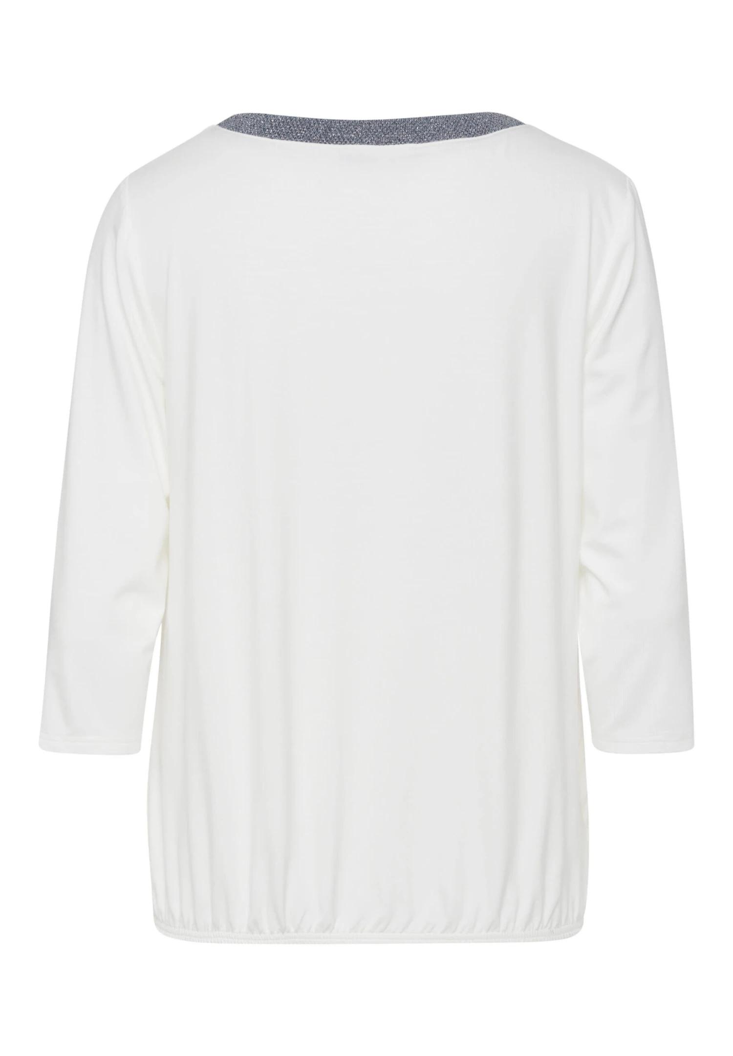 Blusenshirt FRESH MINTS In Ecru-Anthra - Image 6