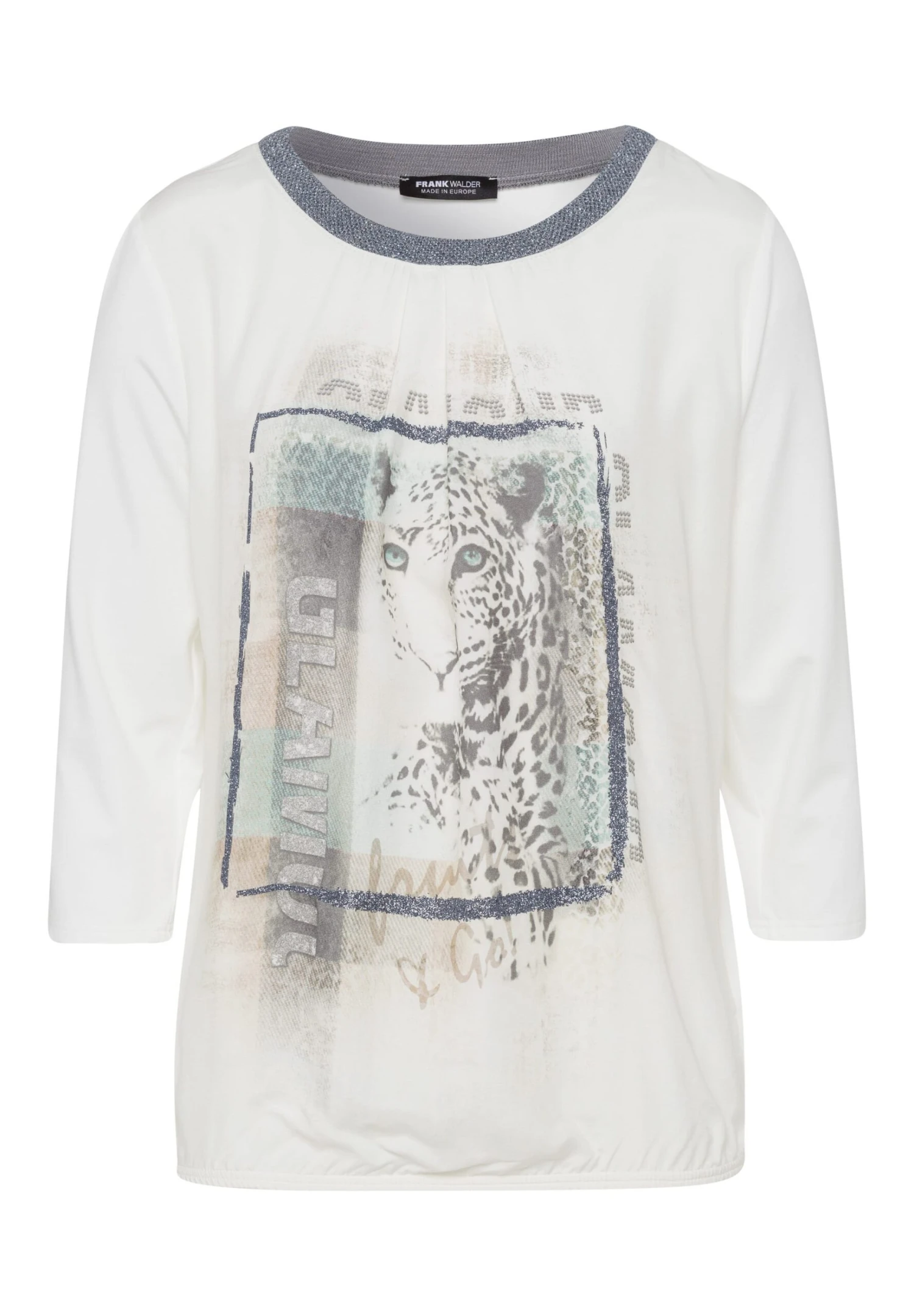 Blusenshirt FRESH MINTS In Ecru-Anthra