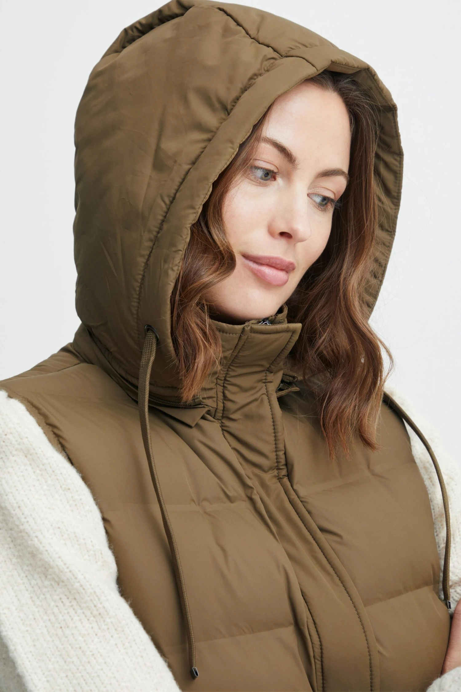 Fransa Steppweste In Grün - Image 4