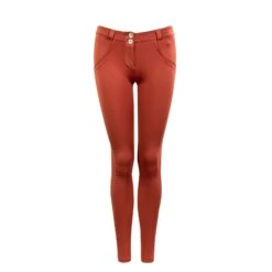 Freddy Hose - WR.UP® D.I.W.O.® - Regular Waist Super Skinny RC004 P113 - Coral