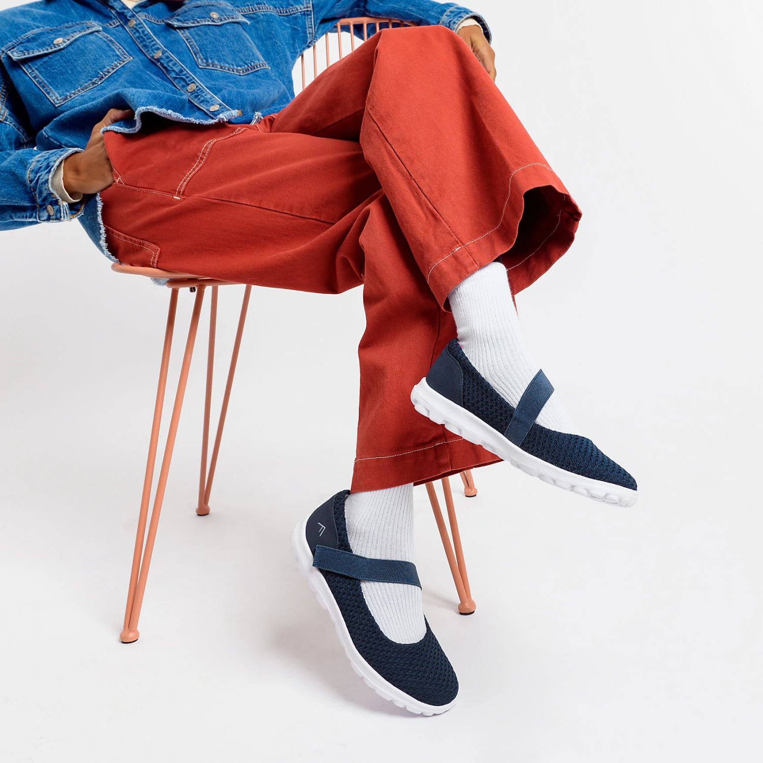 Frey-jane Ballerinas, Luftdurchlässige Mesh Optik Sportliche Ballerinas - Image 2