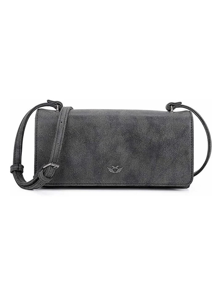 Umhängetasche "Flap" In Schwarz - (B)23,5 X (H)12,5 X (T)4 Cm