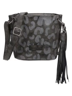 Umhängetasche "Fritzi 03" In Schwarz/ Grau - (B)20,5 X (H)22,5 X (T)8,5 Cm