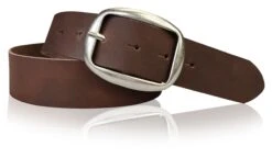 Ledergürtel In Dunkelbraun