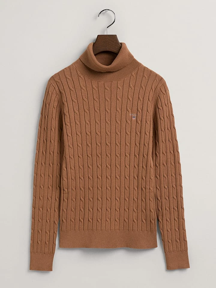 Gant Rollkragenpullover In Camel