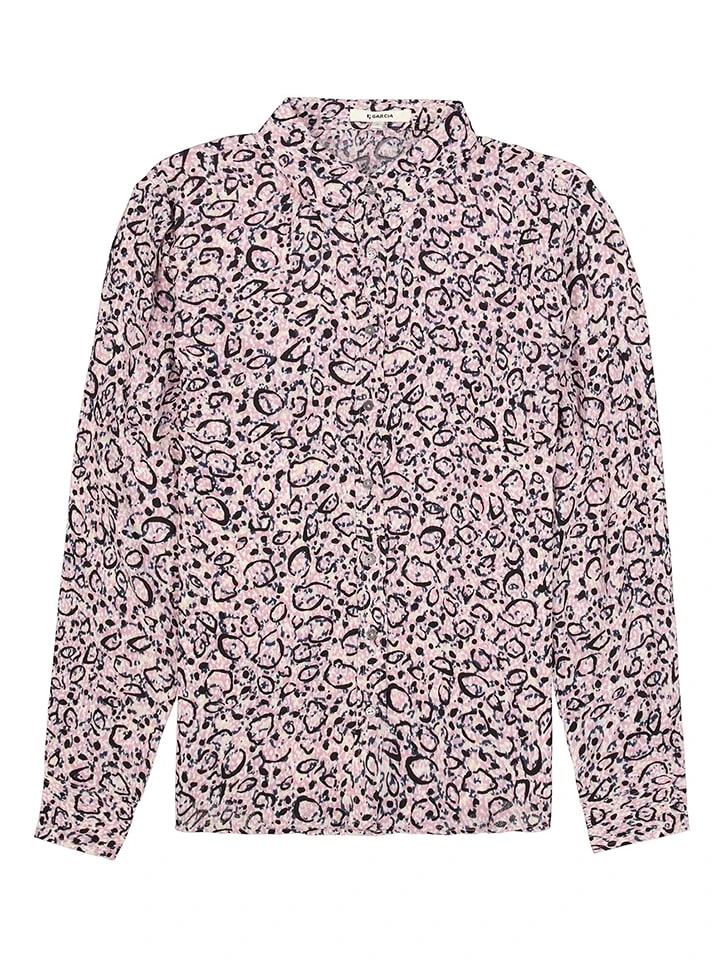 Garcia Bluse In Rosa/ Schwarz - Image 5