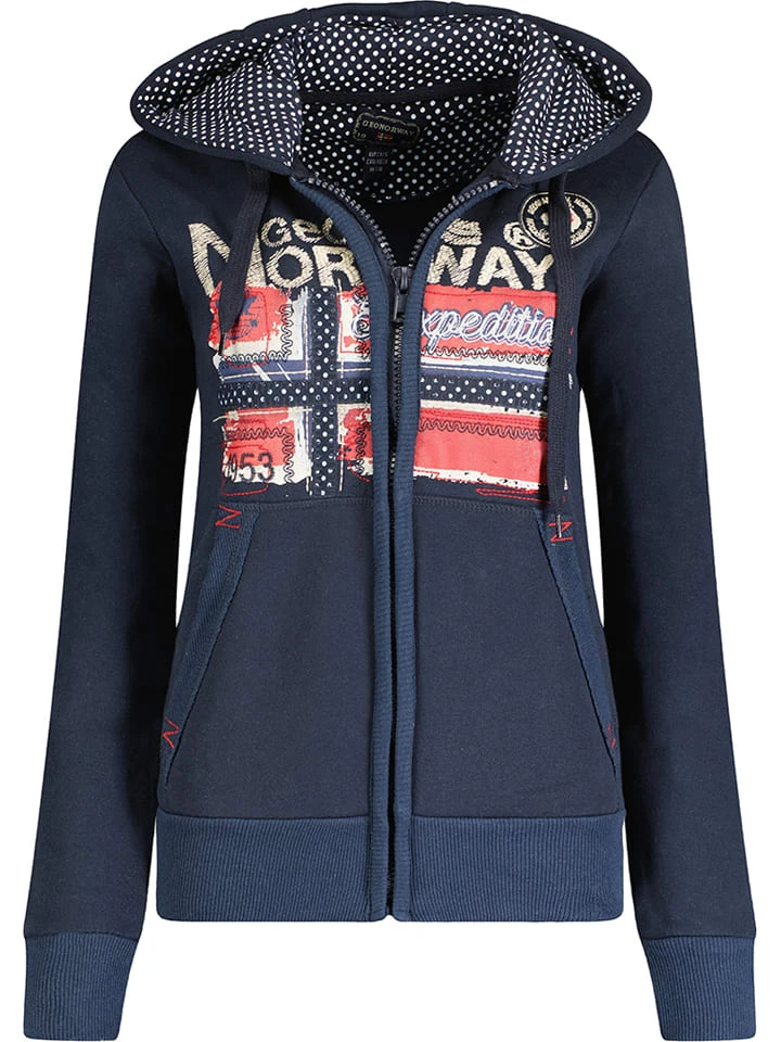 GEOGRAPHICAL NORWAY Sweatjacke "Farlotte" In Dunkelblau