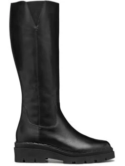Geox Leder-Stiefel "Felleny" In Schwarz