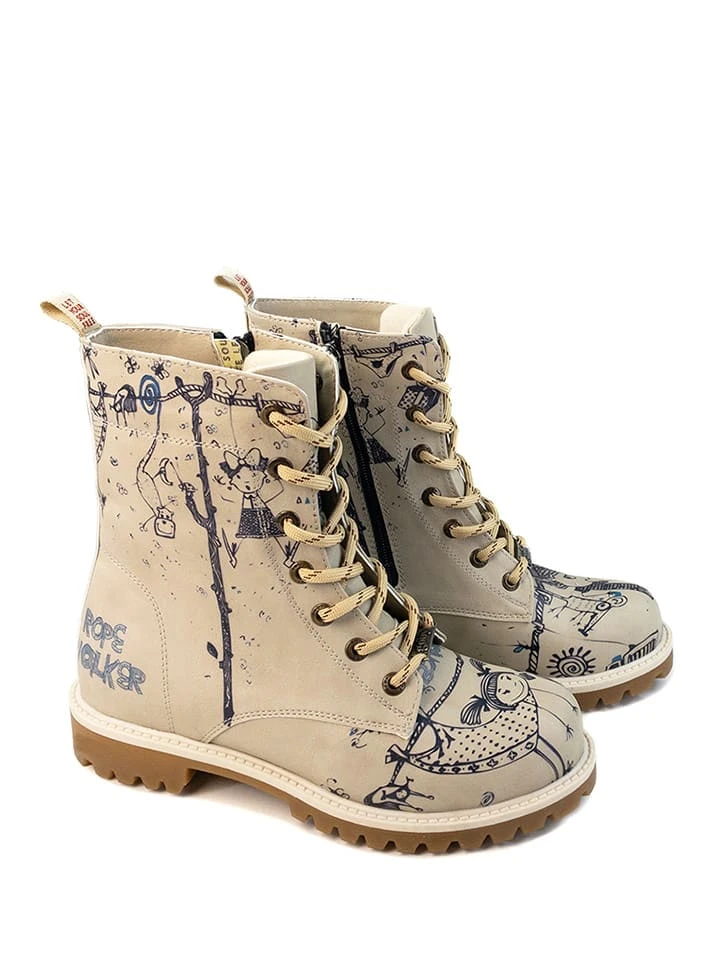 Boots In Beige/ Bunt