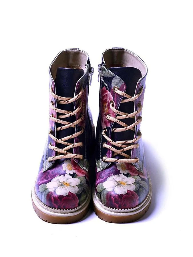 Boots In Dunkelblau/ Bunt - Image 4