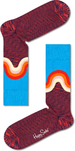Happy Socks 1er Pack Jumbo Wave Sock Socken