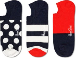 Happy Socks 3er Pack 3-pack Big Dot No Show Sock Socken