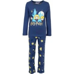 Harry Potter Nachtwäsche Schlafanzug Aus Baumwolle Pyjama-Set In Blau 2