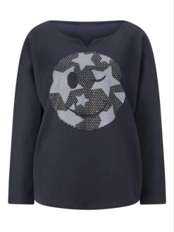 Heine Sweatshirt In Dunkelblau