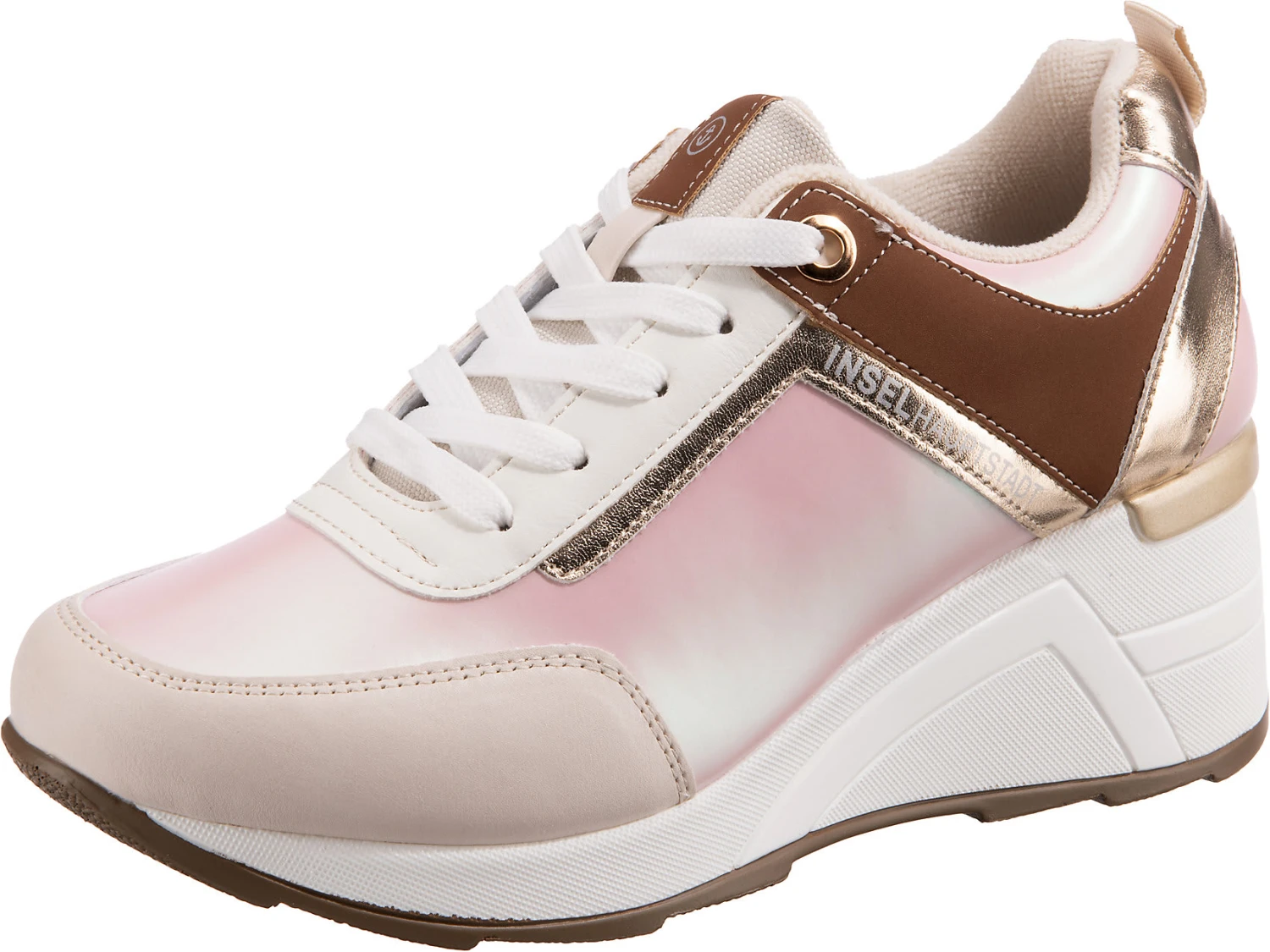 Shiny Insel Wedge-Sneakers