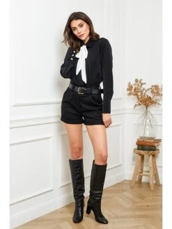 Bluse "Decor" In Schwarz