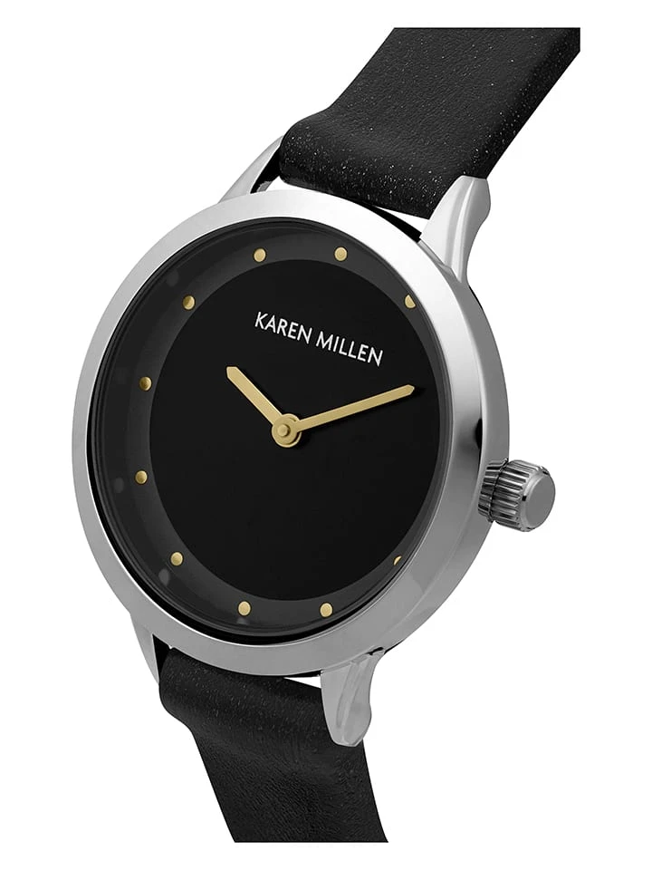 Karen Millen Quarzuhr In Schwarz/ Silber - Image 2