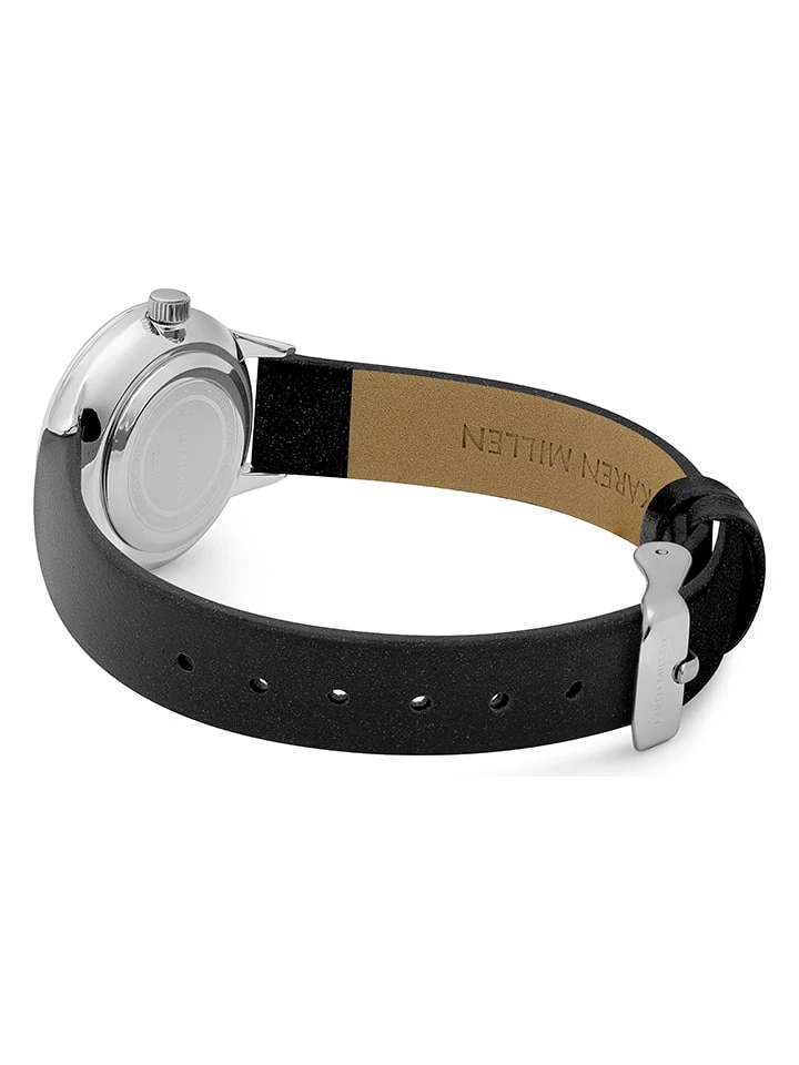 Karen Millen Quarzuhr In Schwarz/ Silber - Image 3