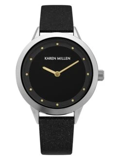 Karen Millen Quarzuhr In Schwarz/ Silber