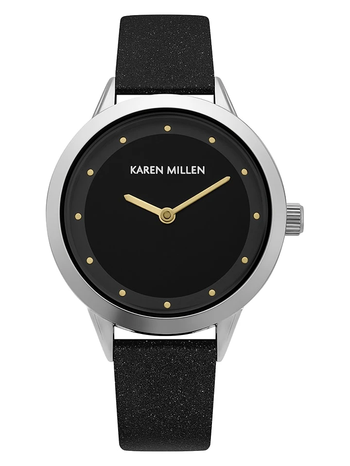 Karen Millen Quarzuhr In Schwarz/ Silber