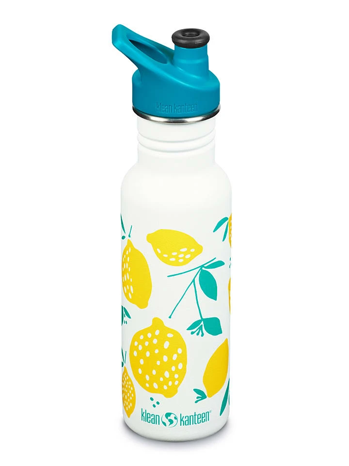 Klean Kanteen Trinkflasche "Kanteen Classic" In Weiß/ Gelb - 532 Ml