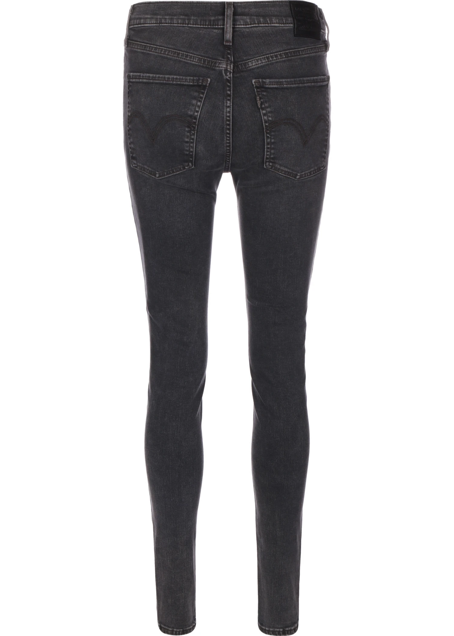 Jeans Mile High Super Skinny In Ab914 Black Destructed - Image 2