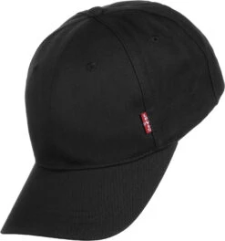 Strapback Classic Twill Red Tab Baseball In Regular Black