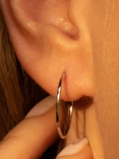 Weißgold-Creolen "Sublime Créoles"