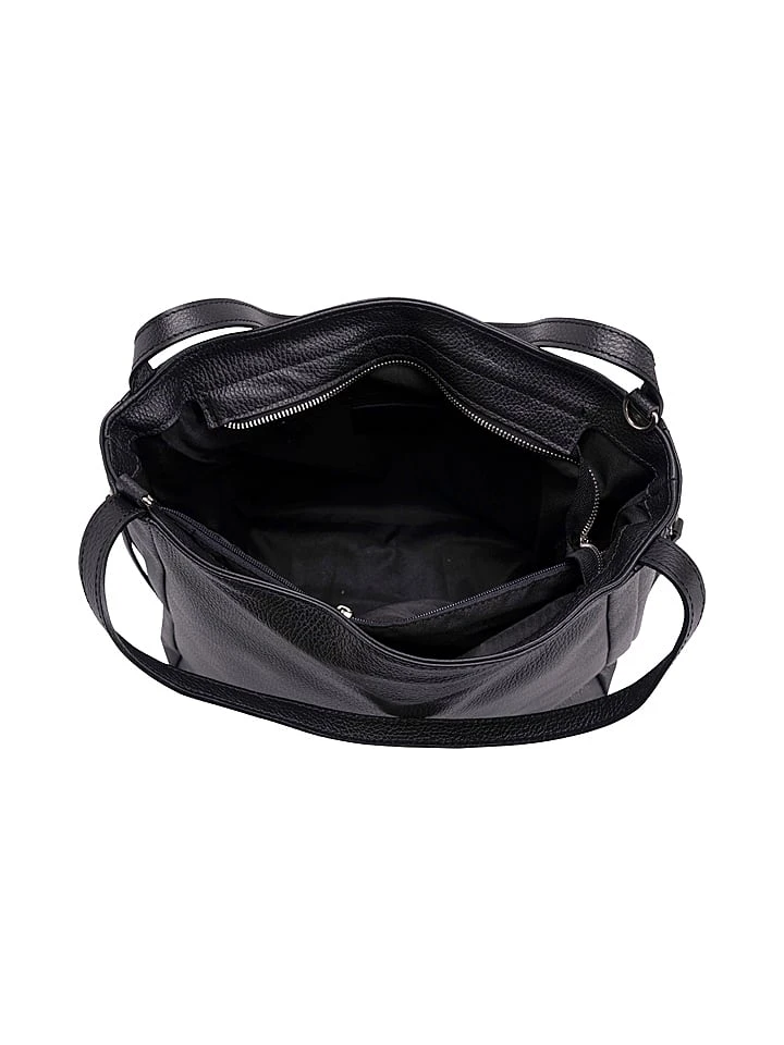 Leder-Schultertasche In Schwarz - (B)34 X (H)29 X (T)15 Cm - Image 3