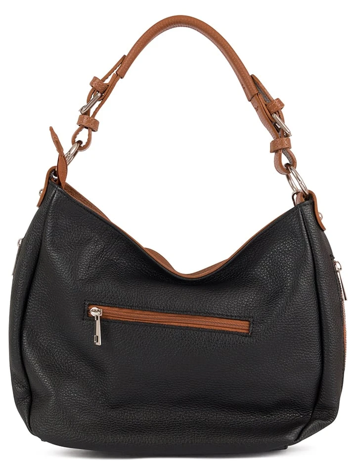Leder-Schultertasche In Schwarz - (B)36 X (H)26 X (T)10 Cm - Image 2