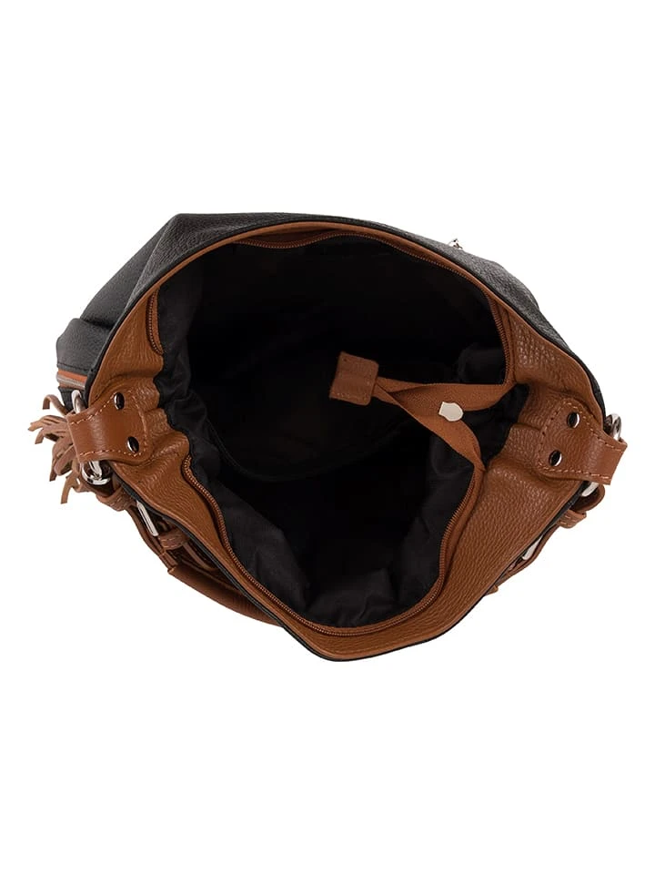 Leder-Schultertasche In Schwarz - (B)36 X (H)26 X (T)10 Cm - Image 3