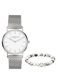 LIEBESKIND BERLIN Uhr & Armband Set In Silber