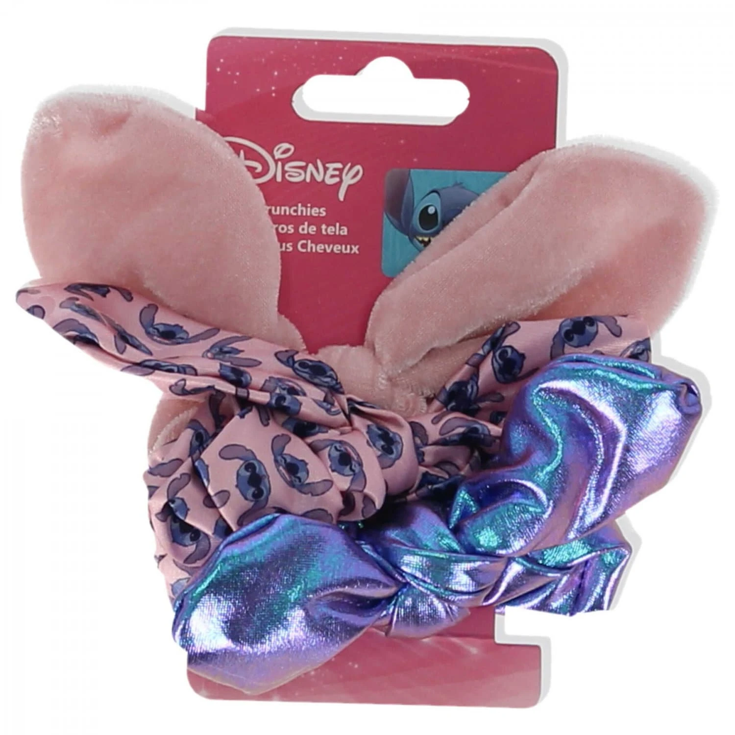 Lilo & Stitch Scrunchies Mit Schleife – Stylische Haargummis In Rosa