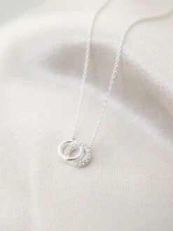 Silber-Halskette Mit Schmuckelement - (L)43 Cm