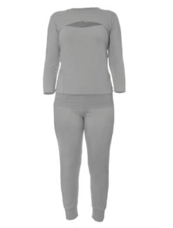 Stillpyjama Aus Bambus In Grau