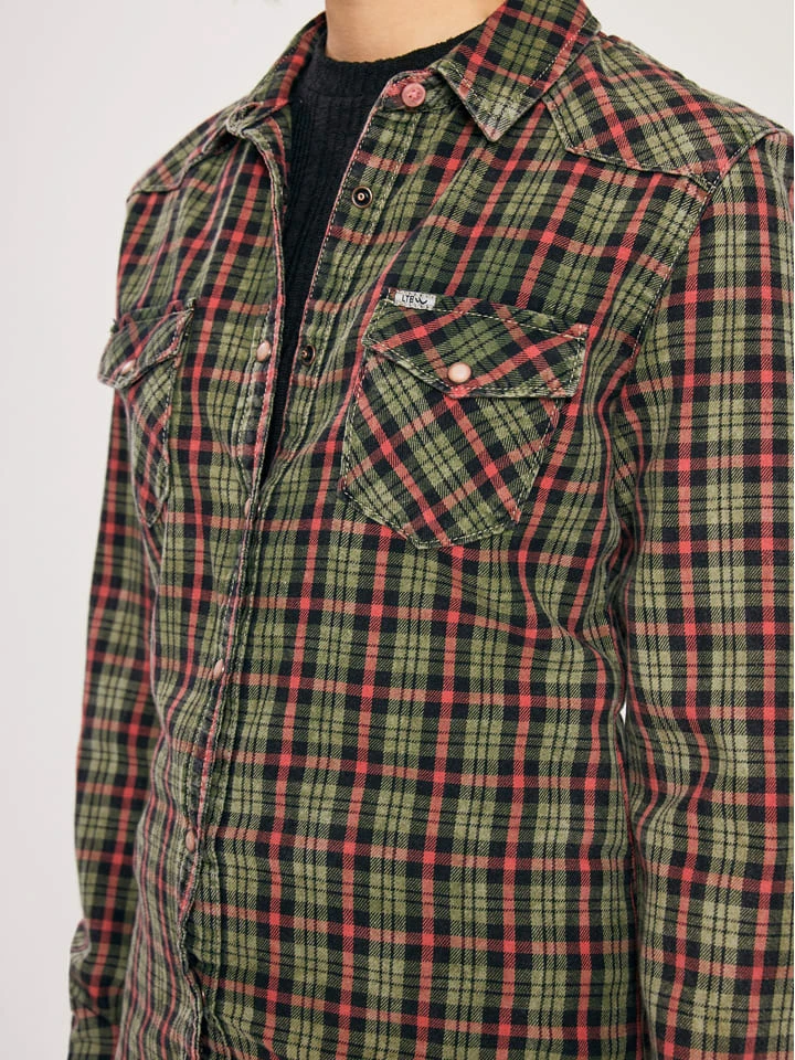 LTB Hemd "Lucinda" - Regular Fit - In Rot/ Grün - Image 4