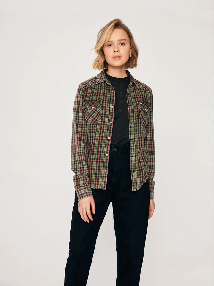 LTB Hemd "Lucinda" - Regular Fit - In Rot/ Grün