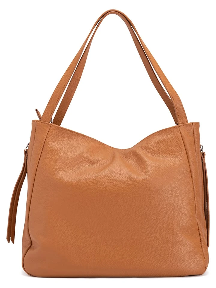 Leder-Schultertasche "Fiesole" In Cognac - (B)34 X (H)29 X (T)15 Cm - Image 2