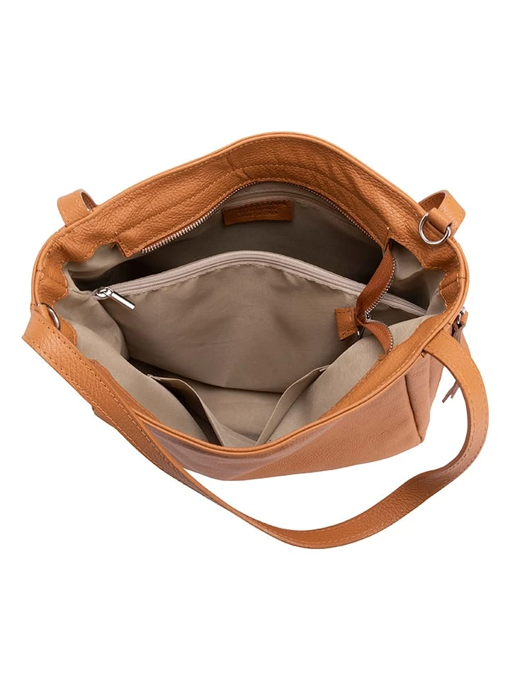 Leder-Schultertasche "Fiesole" In Cognac - (B)34 X (H)29 X (T)15 Cm - Image 3