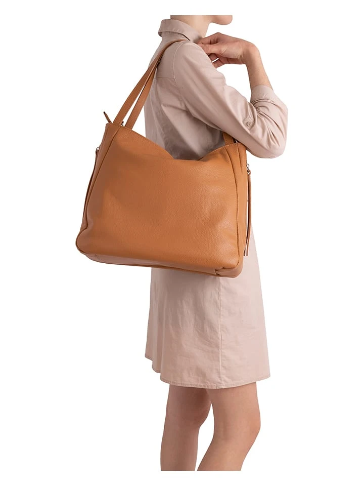 Leder-Schultertasche "Fiesole" In Cognac - (B)34 X (H)29 X (T)15 Cm - Image 4