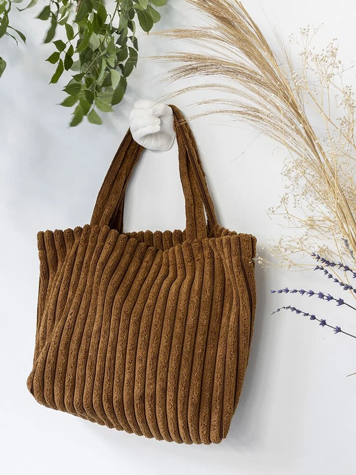 Shopper In Braun - 55 X 45 X 8 Cm - Image 4