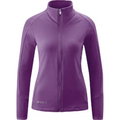 Maier Sports Stretchfleece-Jacke Cicerbita In Pflaume