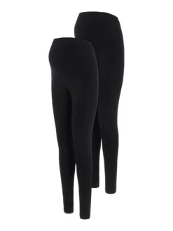 Umstands Leggings Im 2-er Pack MLEMMA In Schwarz-3