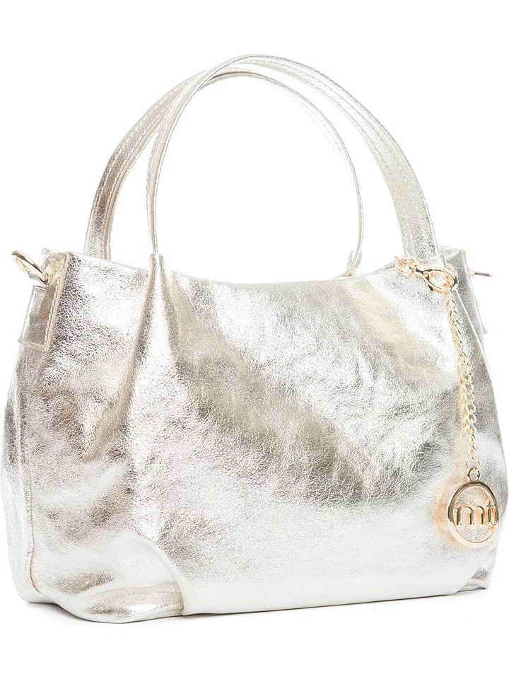 Leder-Henkeltasche "Vigentino" In Silber - (B)26 X (H)20 X (T)14 Cm - Image 2