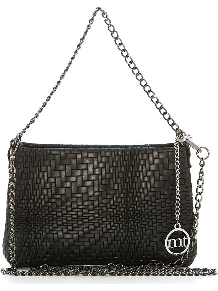 Leder-Umhängetasche "Lunigiana" In Schwarz - (B)26 X (H)16 X (T)4 Cm