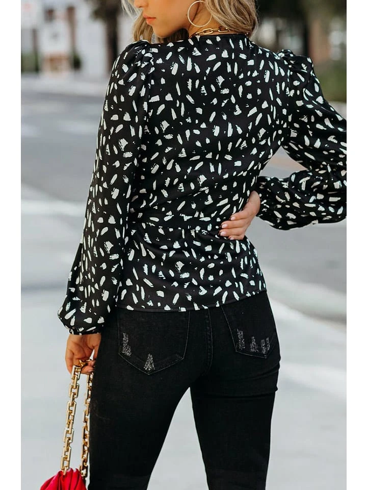 Bluse In Schwarz/ Weiß - Image 2