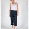 Damenjeans Venus Wide Leg In Pinstripe