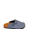 Leder-Clogs In Blau