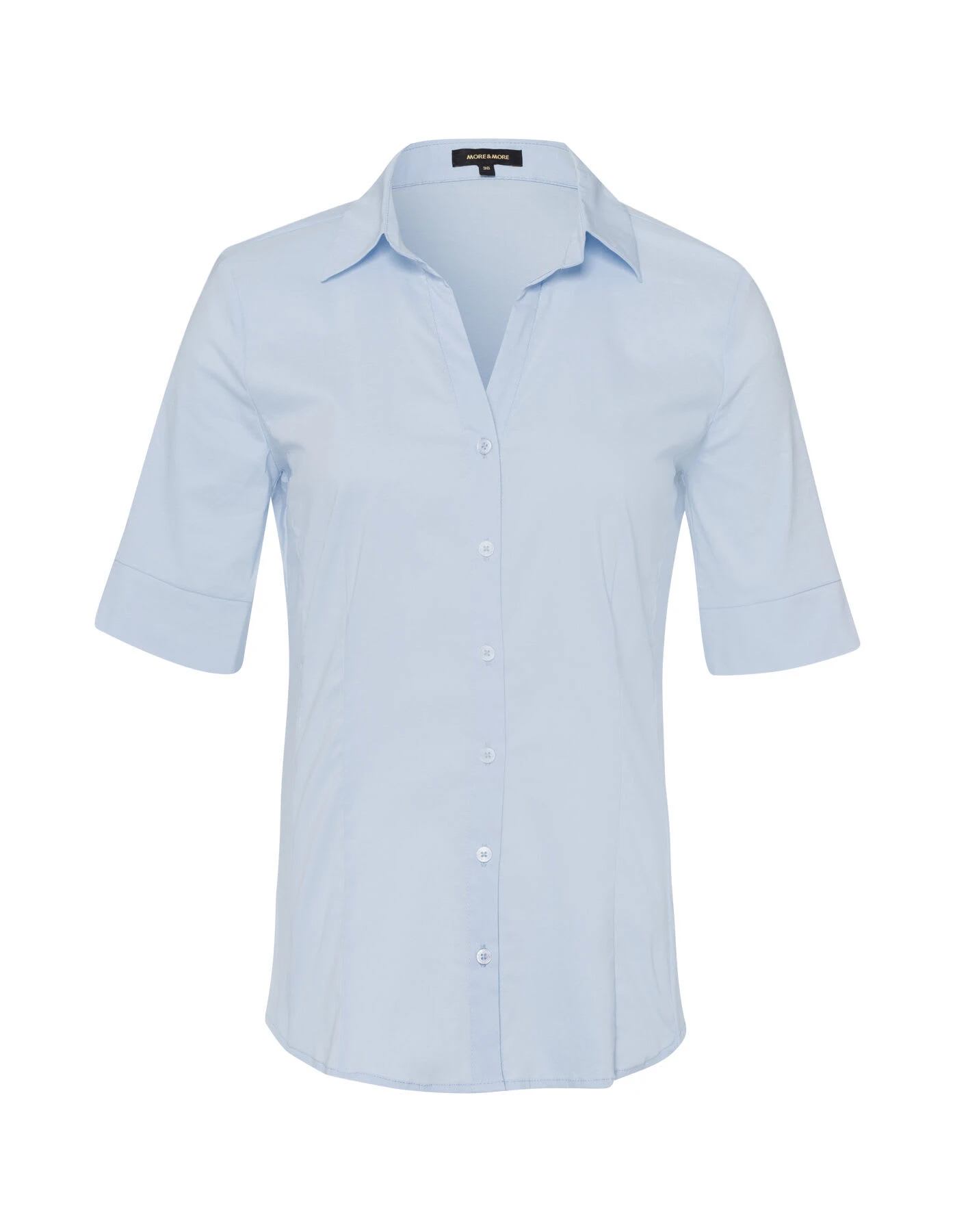 MORE&MORE Basicbluse In Blau